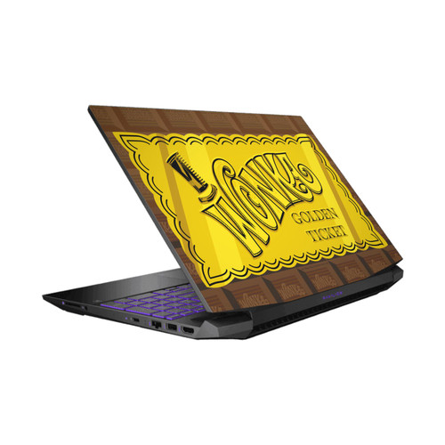 Willy Wonka and the Chocolate Factory Graphics Golden Ticket Vinyl Sticker Skin Decal Cover for HP Pavilion 15.6" 15-dk0047TX