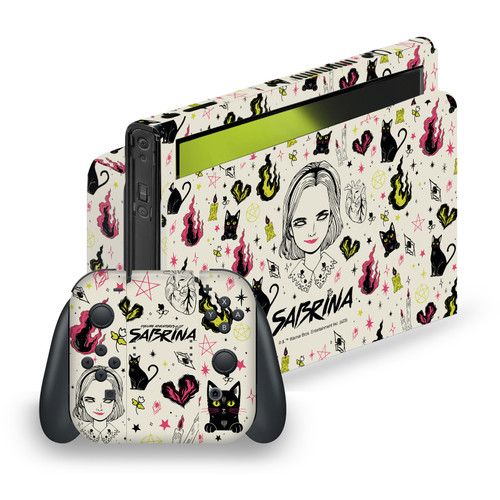 Chilling Adventures of Sabrina Graphics Pattern Illustration Vinyl Sticker Skin Decal Cover for Nintendo Switch OLED Bundle