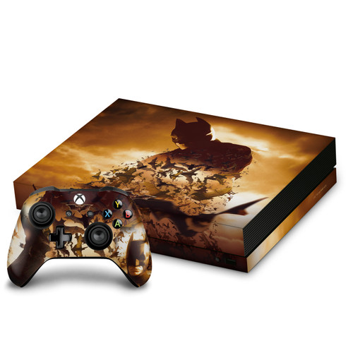Batman Begins Graphics Poster Vinyl Sticker Skin Decal Cover for Microsoft Xbox One X Bundle