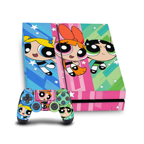The Powerpuff Girls Graphics Group Oversized Vinyl Sticker Skin Decal Cover for Sony PS4 Console & Controller