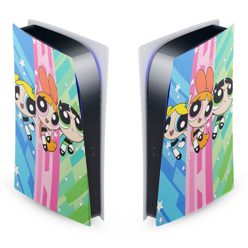 The Powerpuff Girls Graphics Group Oversized Vinyl Sticker Skin Decal Cover for Sony PS5 Digital Edition Console