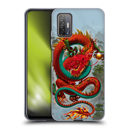 Vincent Hie Graphics Good Fortune Dragon Soft Gel Case for HTC Desire 21 Pro 5G