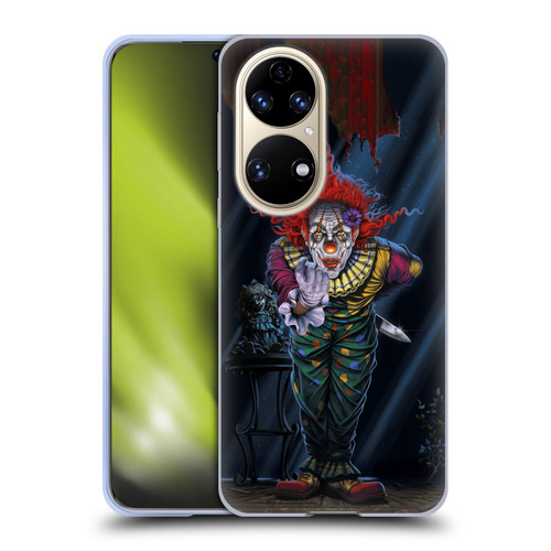 Vincent Hie Graphics Surprise Clown Soft Gel Case for Huawei P50