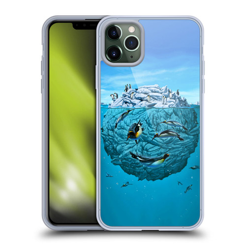 Vincent Hie Graphics Penguin Wink Soft Gel Case for Apple iPhone 11 Pro Max