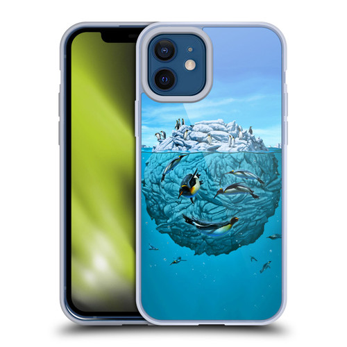Vincent Hie Graphics Penguin Wink Soft Gel Case for Apple iPhone 12 / iPhone 12 Pro
