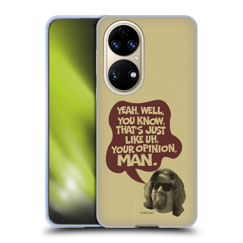 The Big Lebowski Graphics The Dude Opinion Soft Gel Case for Huawei P50
