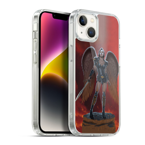 Vincent Hie Graphics Angel Of Vengeance Soft Gel Case for Apple iPhone 14 Plus & MagSafe