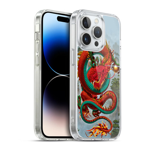 Vincent Hie Graphics Good Fortune Dragon Soft Gel Case for Apple iPhone 14 Pro & MagSafe