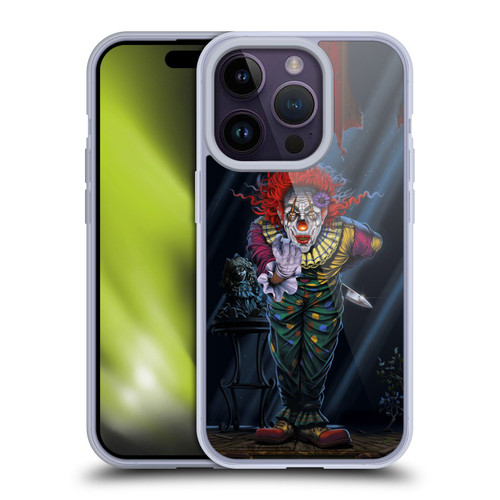 Vincent Hie Graphics Surprise Clown Soft Gel Case for Apple iPhone 14 Pro