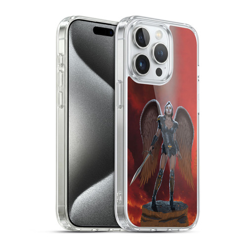 Vincent Hie Graphics Angel Of Vengeance Soft Gel Case for Apple iPhone 15 Pro & MagSafe