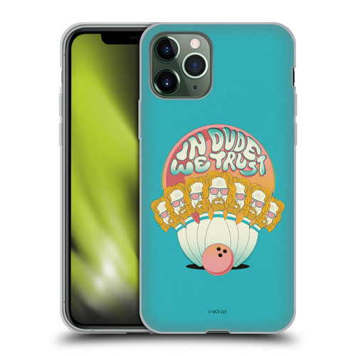 The Big Lebowski Graphics In Dude We Trust Soft Gel Case for Apple iPhone 11 Pro