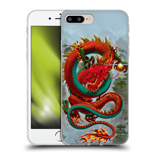 Vincent Hie Graphics Good Fortune Dragon Soft Gel Case for Apple iPhone 7 Plus / iPhone 8 Plus