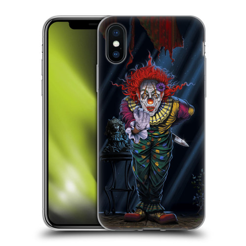 Vincent Hie Graphics Surprise Clown Soft Gel Case for Apple iPhone X / iPhone XS