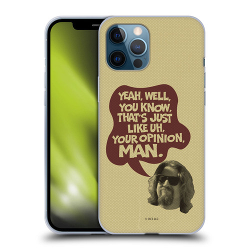 The Big Lebowski Graphics The Dude Opinion Soft Gel Case for Apple iPhone 12 Pro Max