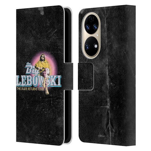 The Big Lebowski Graphics The Dude Returns Leather Book Wallet Case Cover For Huawei P50
