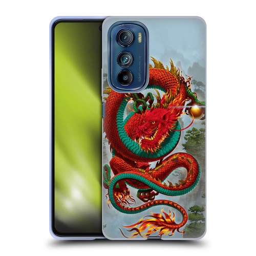 Vincent Hie Graphics Good Fortune Dragon Soft Gel Case for Motorola Edge 30