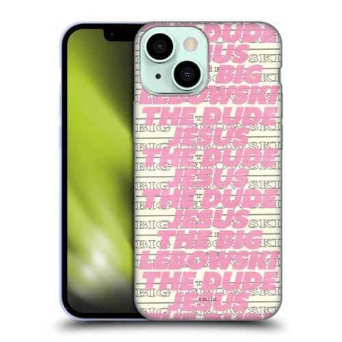 The Big Lebowski Graphics Typography Soft Gel Case for Apple iPhone 13 Mini