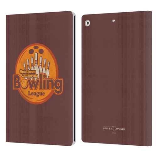 The Big Lebowski Graphics Bowling Leather Book Wallet Case Cover For Apple iPad 10.2 2019/2020/2021