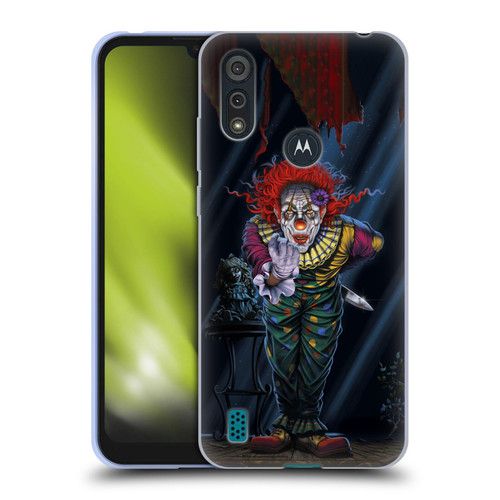 Vincent Hie Graphics Surprise Clown Soft Gel Case for Motorola Moto E6s (2020)