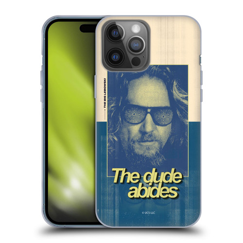 The Big Lebowski Graphics The Dude Abides Soft Gel Case for Apple iPhone 14 Pro Max
