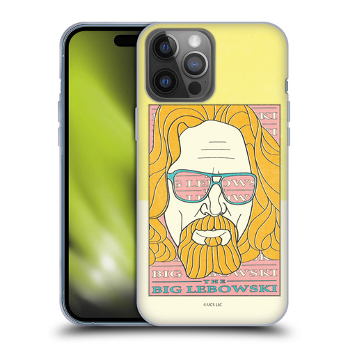 The Big Lebowski Graphics The Dude Head Soft Gel Case for Apple iPhone 14 Pro Max