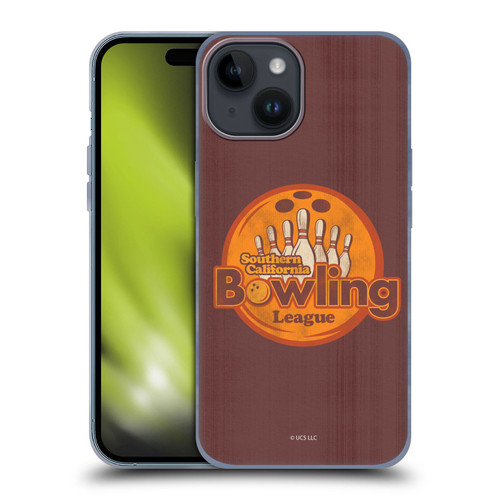 The Big Lebowski Graphics Bowling Soft Gel Case for Apple iPhone 15
