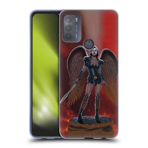 Vincent Hie Graphics Angel Of Vengeance Soft Gel Case for Motorola Moto G50
