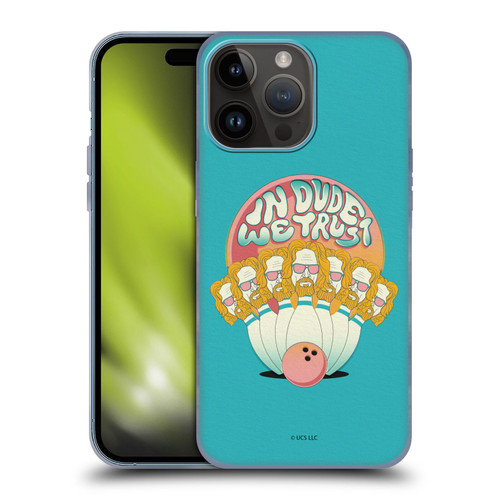 The Big Lebowski Graphics In Dude We Trust Soft Gel Case for Apple iPhone 15 Pro Max