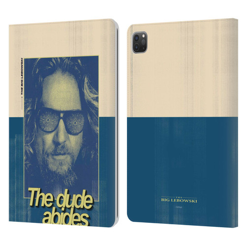 The Big Lebowski Graphics The Dude Abides Leather Book Wallet Case Cover For Apple iPad Pro 11 2020 / 2021 / 2022