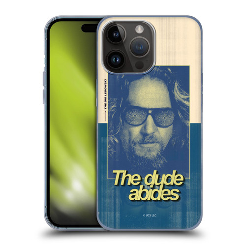 The Big Lebowski Graphics The Dude Abides Soft Gel Case for Apple iPhone 15 Pro Max