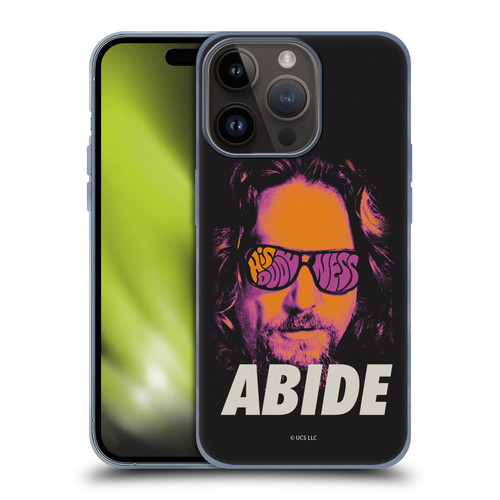 The Big Lebowski Graphics The Dude Neon Soft Gel Case for Apple iPhone 15 Pro