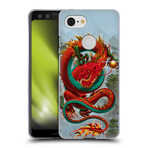 Vincent Hie Graphics Good Fortune Dragon Soft Gel Case for Google Pixel 3