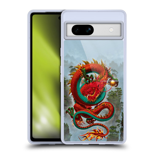 Vincent Hie Graphics Good Fortune Dragon Soft Gel Case for Google Pixel 7a