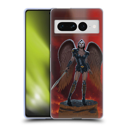 Vincent Hie Graphics Angel Of Vengeance Soft Gel Case for Google Pixel 7 Pro