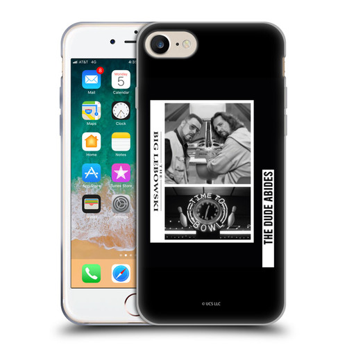 The Big Lebowski Graphics Black And White Soft Gel Case for Apple iPhone 7 / 8 / SE 2020 & 2022