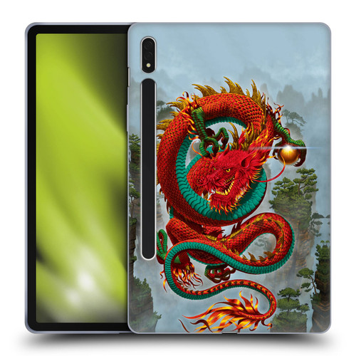 Vincent Hie Graphics Good Fortune Dragon Soft Gel Case for Samsung Galaxy Tab S8