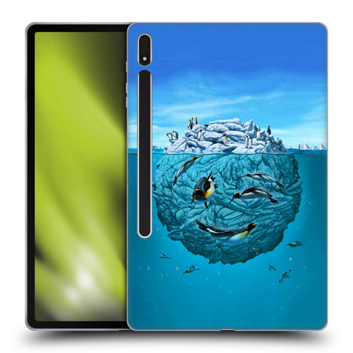 Vincent Hie Graphics Penguin Wink Soft Gel Case for Samsung Galaxy Tab S8 Plus