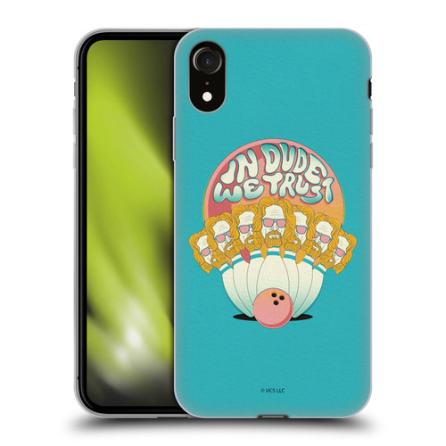 The Big Lebowski Graphics In Dude We Trust Soft Gel Case for Apple iPhone XR