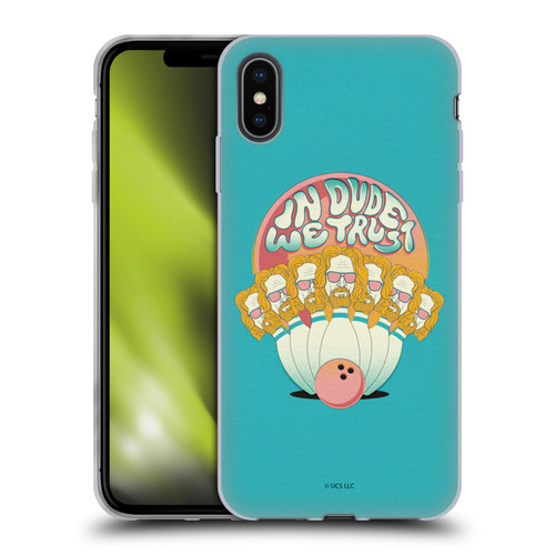 The Big Lebowski Graphics In Dude We Trust Soft Gel Case for Apple iPhone XS Max