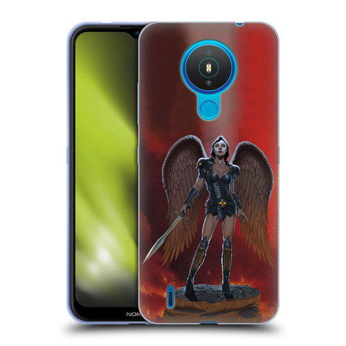 Vincent Hie Graphics Angel Of Vengeance Soft Gel Case for Nokia 1.4