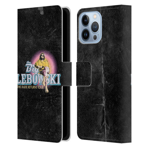 The Big Lebowski Graphics The Dude Returns Leather Book Wallet Case Cover For Apple iPhone 13 Pro Max