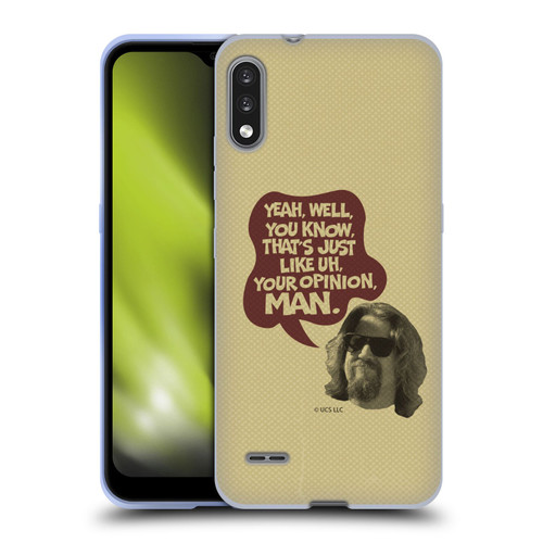 The Big Lebowski Graphics The Dude Opinion Soft Gel Case for LG K22