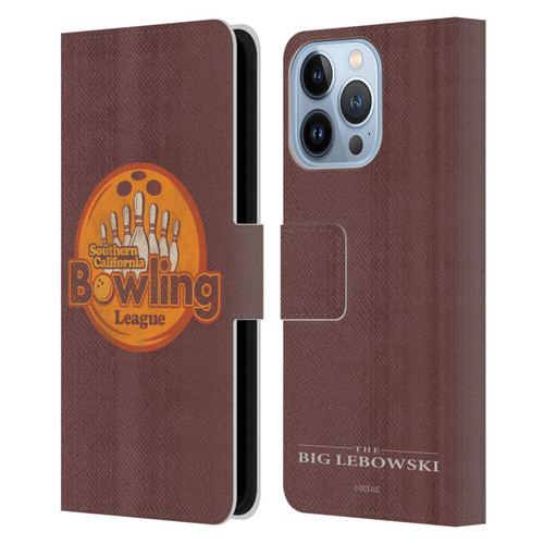 The Big Lebowski Graphics Bowling Leather Book Wallet Case Cover For Apple iPhone 13 Pro