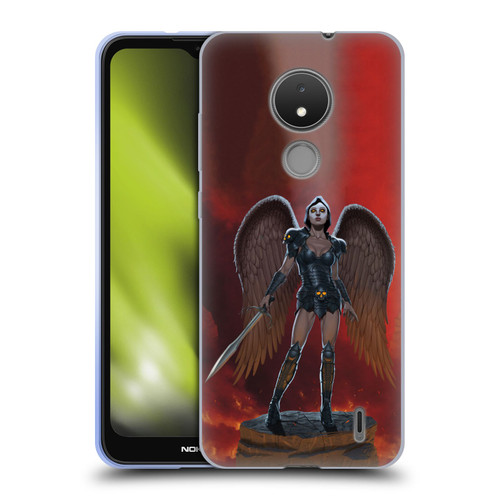 Vincent Hie Graphics Angel Of Vengeance Soft Gel Case for Nokia C21