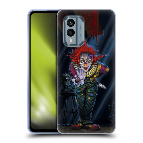 Vincent Hie Graphics Surprise Clown Soft Gel Case for Nokia X30
