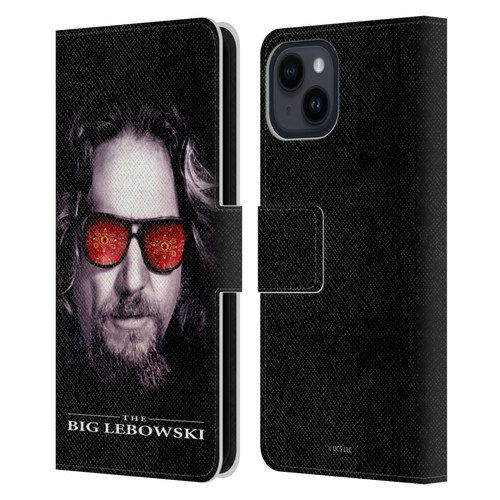 The Big Lebowski Graphics Key Art Leather Book Wallet Case Cover For Apple iPhone 15