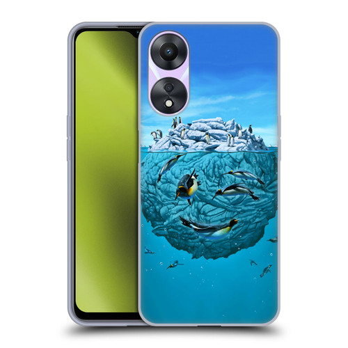 Vincent Hie Graphics Penguin Wink Soft Gel Case for OPPO A78 4G