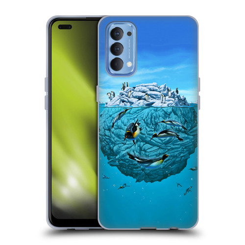 Vincent Hie Graphics Penguin Wink Soft Gel Case for OPPO Reno 4 5G