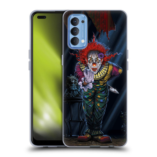 Vincent Hie Graphics Surprise Clown Soft Gel Case for OPPO Reno 4 5G