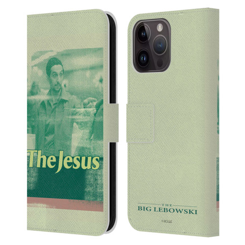 The Big Lebowski Graphics The Jesus Leather Book Wallet Case Cover For Apple iPhone 15 Pro Max